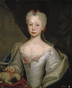 Portrait de Maria Barbara de Braganza par Domenico Duprà