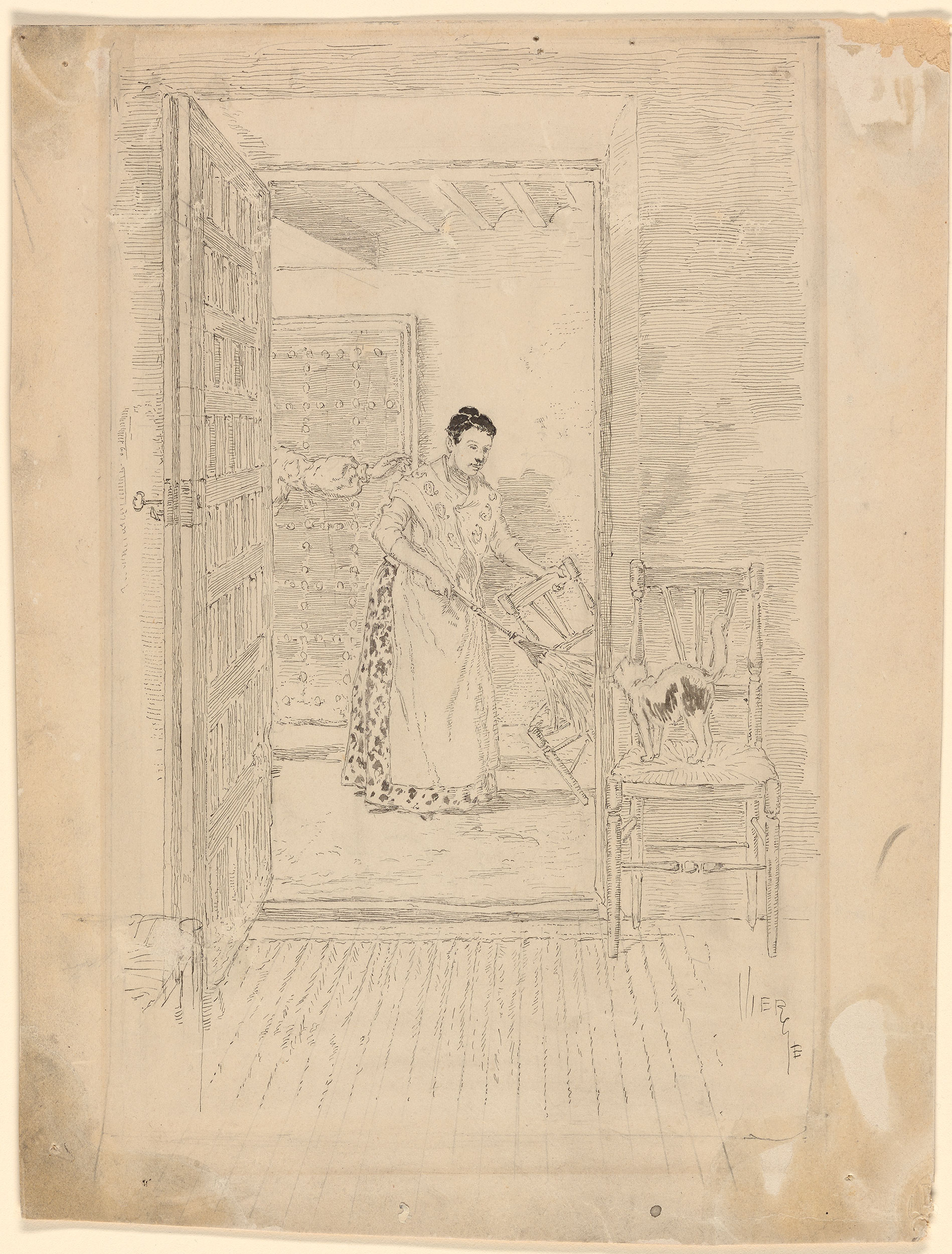 Daniel Vierge. Maria, une des filles de “el amo“ de la posada de Toboso