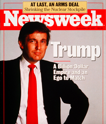 Donald Trump en Une du magazine Newsweek, le 28 septembre 1987