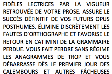 Résultats irréversibles