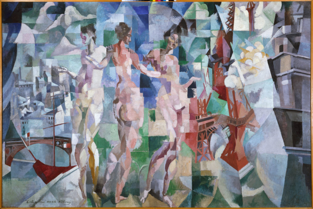 Robert Delaunay (1885-1941). “La ville de Paris”. Huile sur toile, 1910. Paris, musée d'Art moderne.