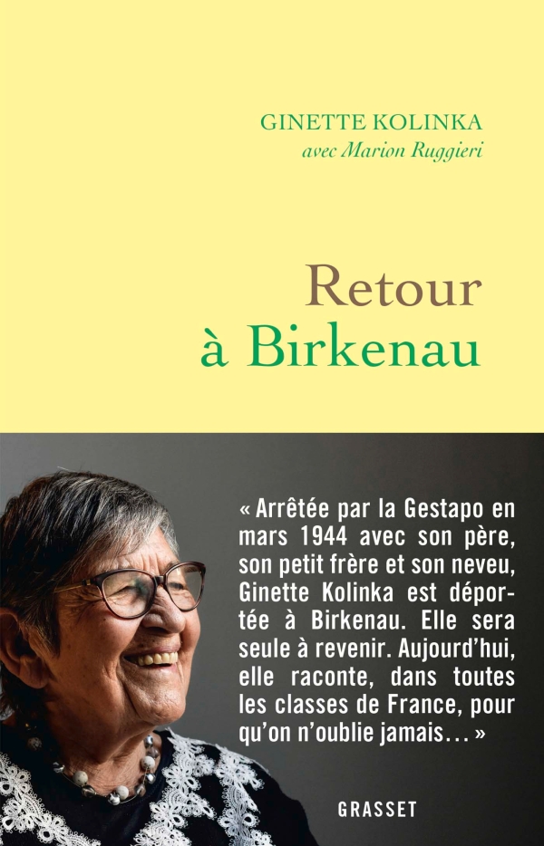 Retour à Birkenau, de Ginette Kolinka, coécrit par Marion Ruggieri (Grasset, 2019)