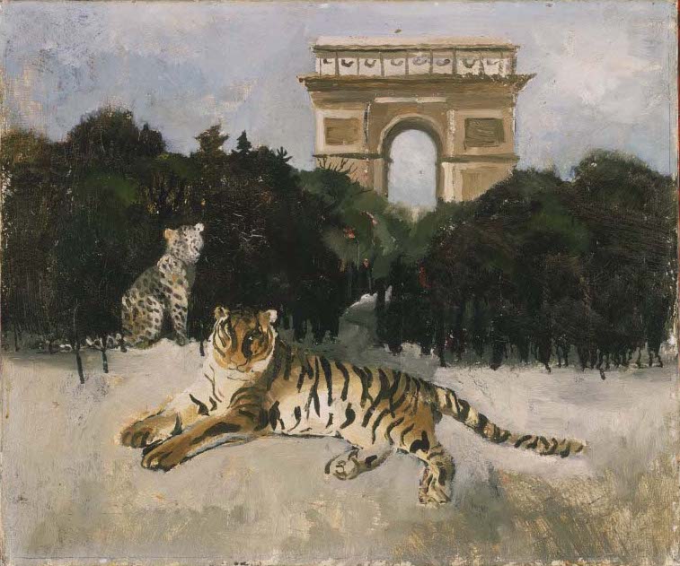Tigre et Arc de Triomphe (Christopher Wood 1930)