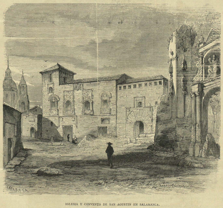 Vicente Urrabieta. Iglesia y convento de San Agustín en Salamanca. La Ilustración católica (republication en 1882 à la mort de son auteur)