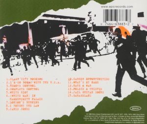 The Clash - White Riot single (back)