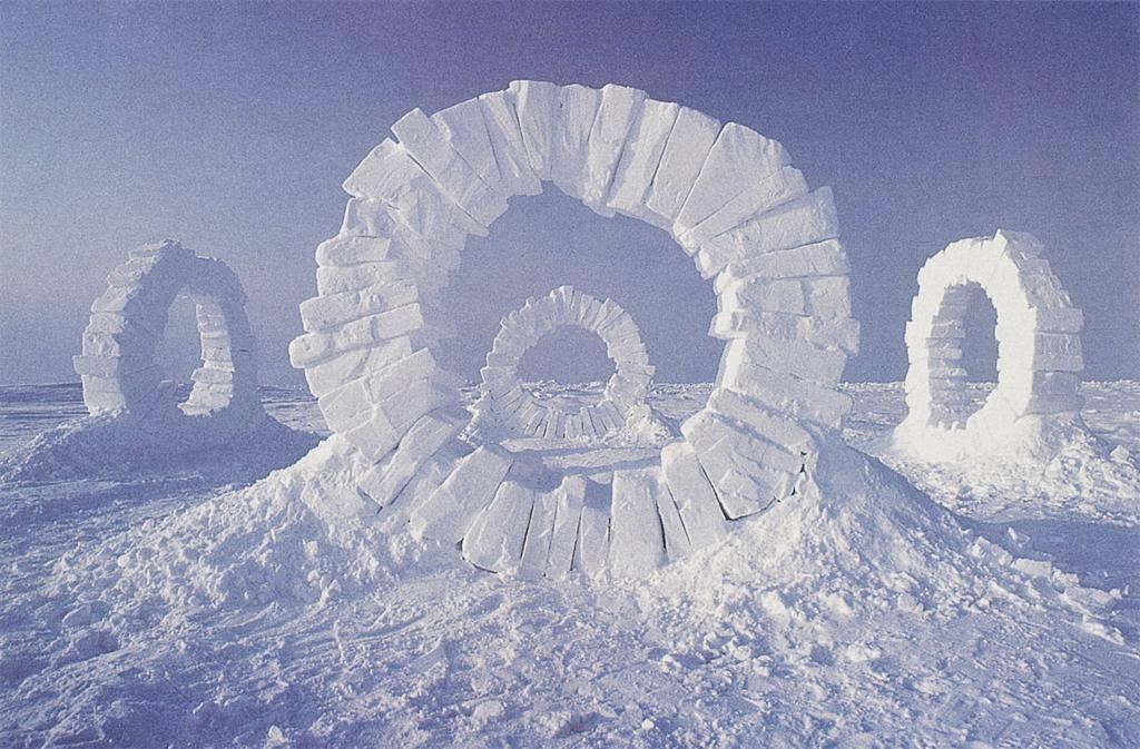 Andy Goldsworthy, Touching north, North Pole (1989)