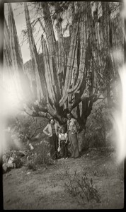 Photo prise dans les environs de Taxco, en 1939, à l'occasion d'un voyage de Léon et Natalia Trotsky, Alfred et Marguerite Rosmer et Seva Volkov. Photo: collection personnelle de Gilles Walusinski.