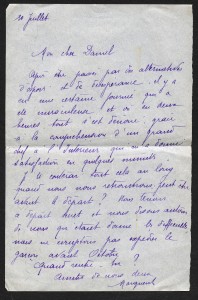Lettre de Marguerite Rosmer à Daniel Martinet, 10 juillet 1939