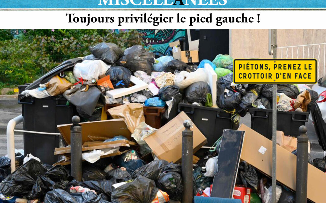 Toujours privilégier le pied gauche!