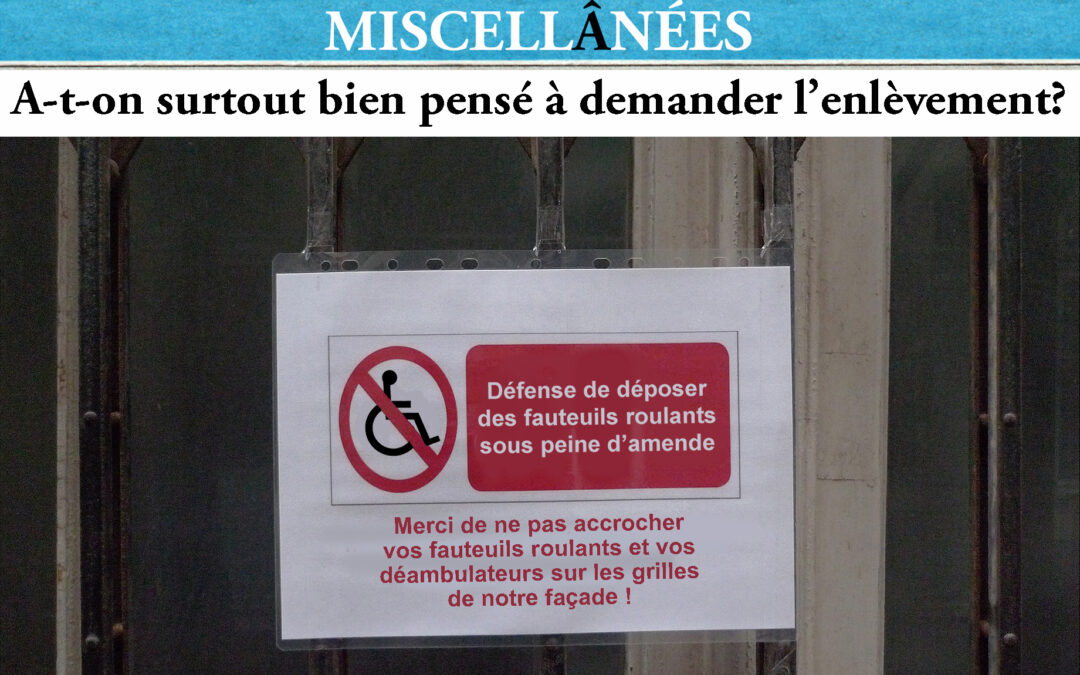 Enlèvement demandé