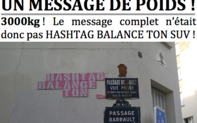 Un message de poids