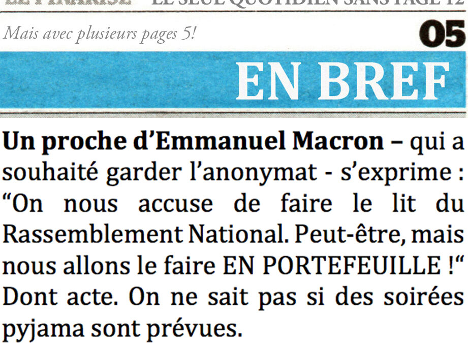 Le lit oui, mais en portefeuille